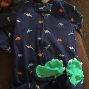 Carters newborn Dino footie pajamas